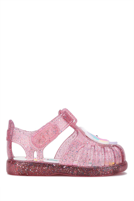 S10341 Igor Tobby Unicornio Kız Çocuk Sandalet 20-27 Fuşya / Fucsia Multi Glitter 387