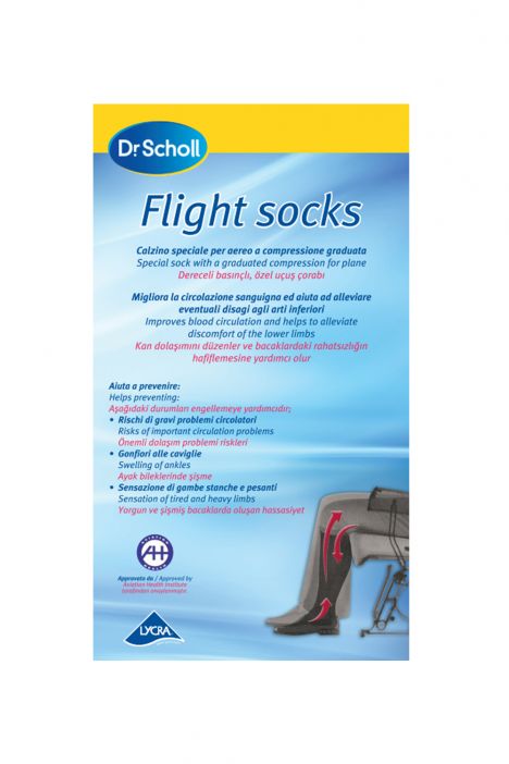 S218503 Scholl Flight Socks Siyah / Nero