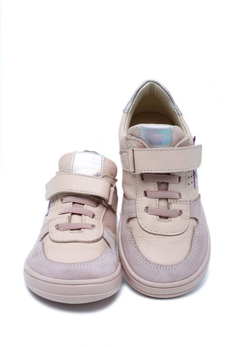 S24V016 Kifidis Paplus Unisex Çocuk Deri Ayakkabı 24-30 Pudra Deri