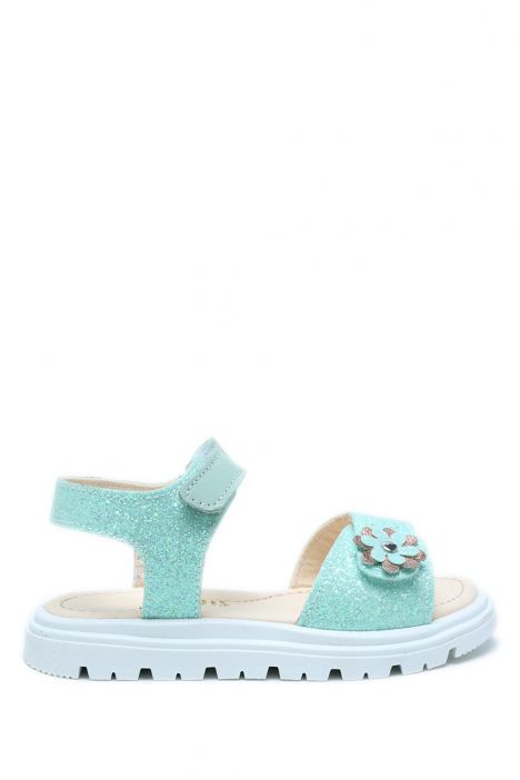 S25V026 Kifidis-Kids Kız Çocuk Sandalet 22-30 Yeşil/Aqua Green