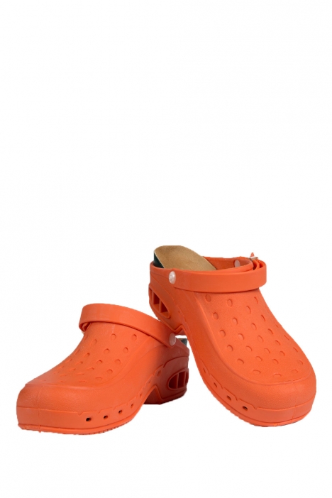 Scholl Mantar İç Taban Unisex Ameliyathane Sabosu Turuncu ARANCIO