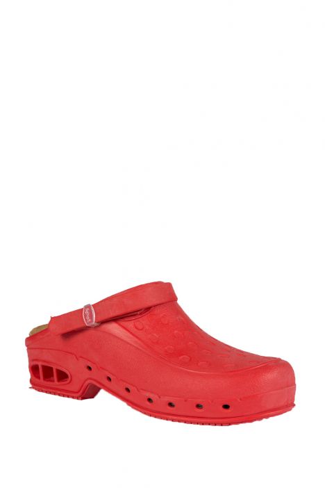 Scholl Mantar İç Taban Unisex Ameliyathane Sabosu Kırmızı D86 Kırmızı / Rosso