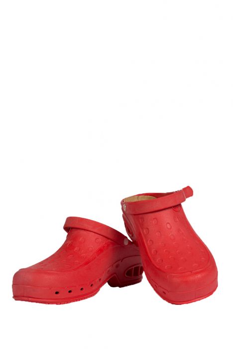 Scholl Mantar İç Taban Unisex Ameliyathane Sabosu Kırmızı D86 Kırmızı / Rosso