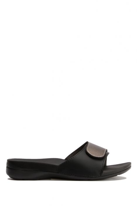 SIB01060 Kifidis-Natura Kadın Anatomik Deri Terlik 36-41 -BT Krom/Chrome