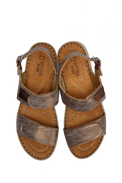 SIB216705 Kifidis-Natura Kadın Anatomik Topuklu Sandalet 36-41 -BT Bakır/Copper