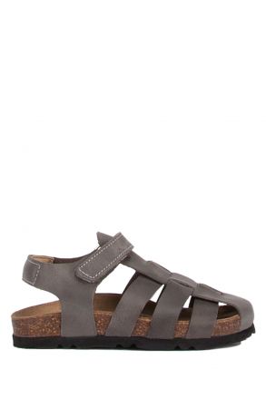SK02 Kifidis-Kids Çocuk Mantar Sandalet 24-35 Gri Crazy