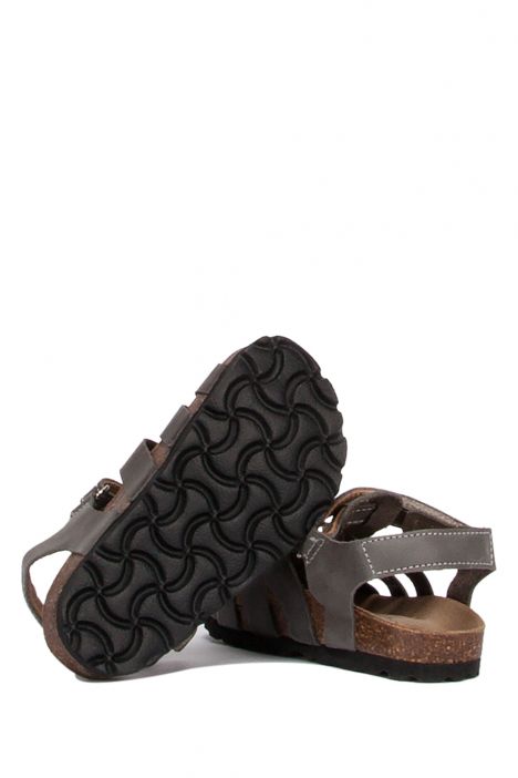 SK02 Kifidis-Kids Çocuk Mantar Sandalet 24-35 Gri Crazy