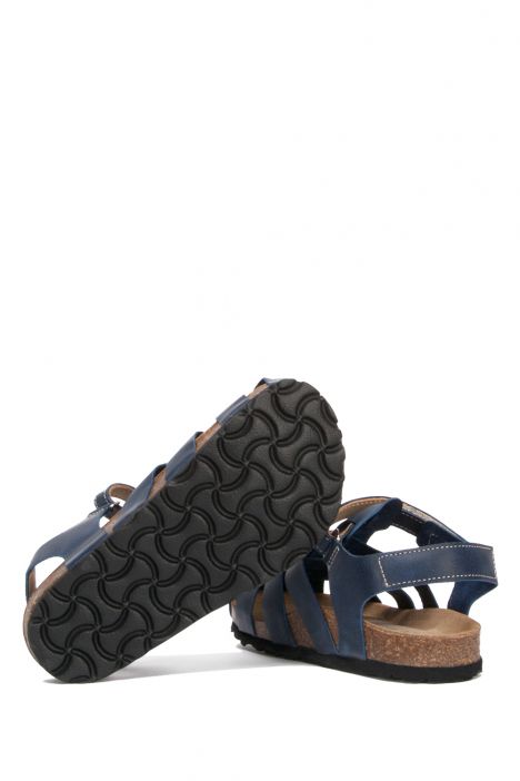 SK02 Kifidis-Kids Çocuk Mantar Sandalet 24-35 Kot Crazy