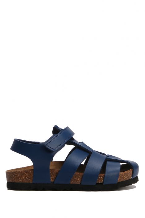 SK02 Kifidis-Kids Çocuk Mantar Sandalet 24-35 Lacivert - 030