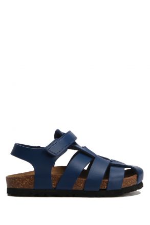 SK02 Kifidis-Kids Çocuk Mantar Sandalet 24-35 Lacivert - 030
