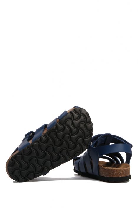 SK02 Kifidis-Kids Çocuk Mantar Sandalet 24-35 Lacivert - 030