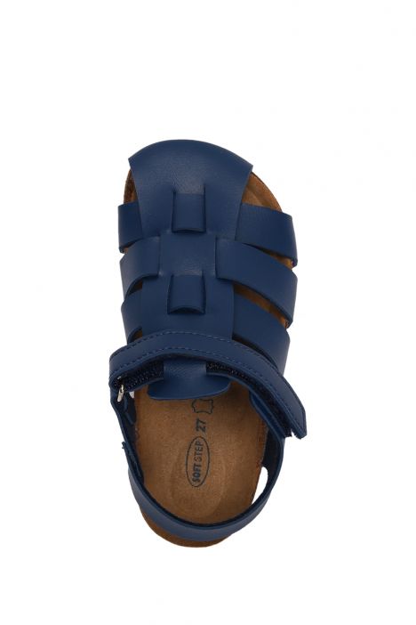 SK02 Kifidis-Kids Çocuk Mantar Sandalet 24-35 Lacivert - 030