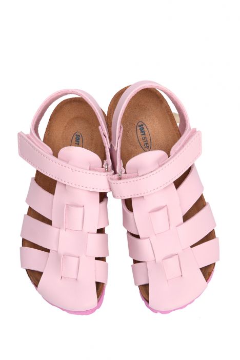 SK02 Kifidis-Kids Çocuk Mantar Sandalet 24-35 Pembe - 038