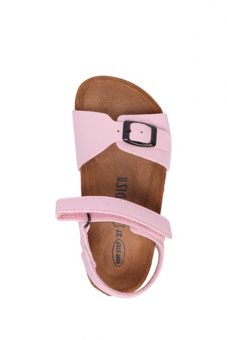 SK05 Kifidis-Kids Soft Step Çocuk Mantar Sandalet 24-32 Pembe - 036