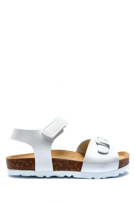 SK05 Kifidis-Kids Soft Step Çocuk Mantar Sandalet 24-32 Lame - 054