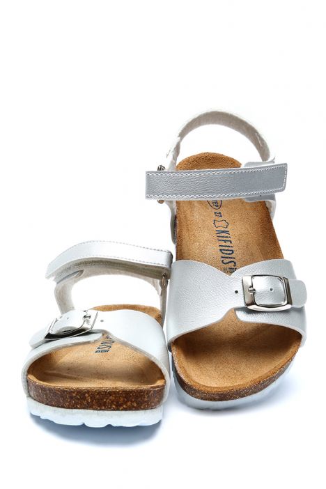 SK05 Kifidis-Kids Soft Step Çocuk Mantar Sandalet 24-32 Lame - 054