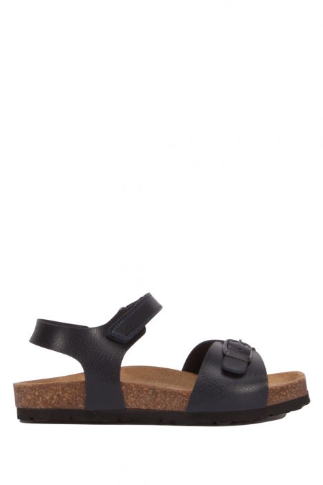 SK07 Kifidis-Kids Çocuk Mantar Sandalet 24-35 Lacivert / Navy