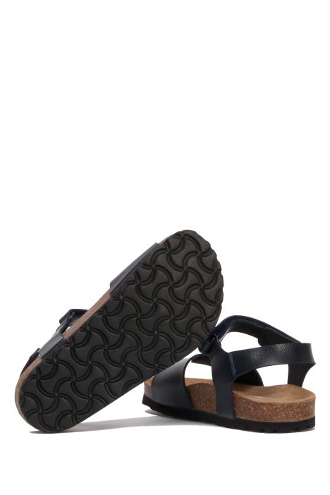 SK07 Kifidis-Kids Çocuk Mantar Sandalet 24-35 Lacivert / Navy