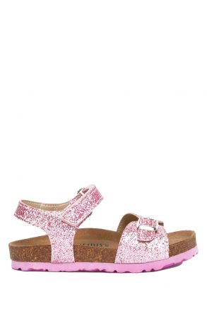 SK09 Kifidis-Kids Çocuk Mantar Sandalet 24-30 Pembe / Pink