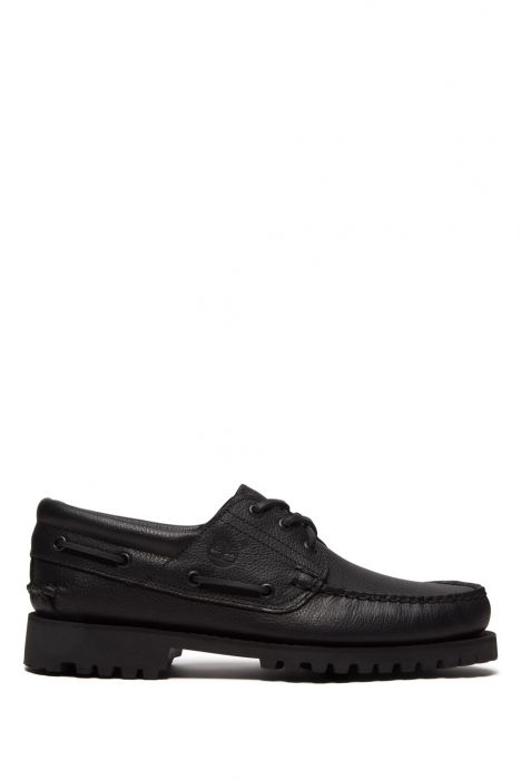 TB0A2PDQANI Timberland Authentics 3 Eye Classic Siyah Erkek Loafer 41-46 Siyah/All Over Black Full Grain