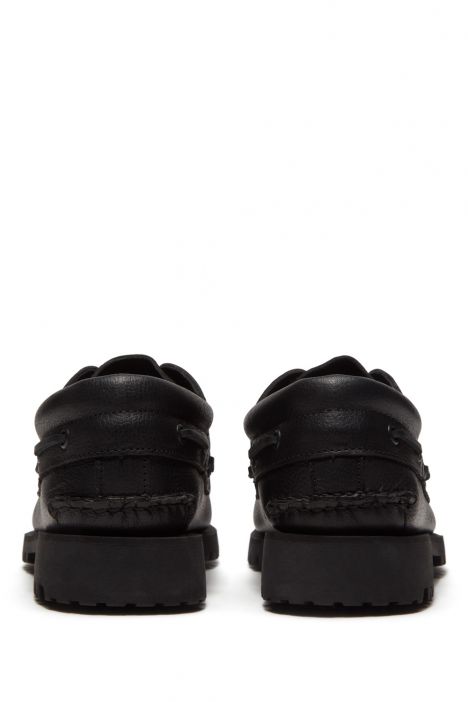 TB0A2PDQANI Timberland Authentics 3 Eye Classic Siyah Erkek Loafer 41-46 Siyah/All Over Black Full Grain