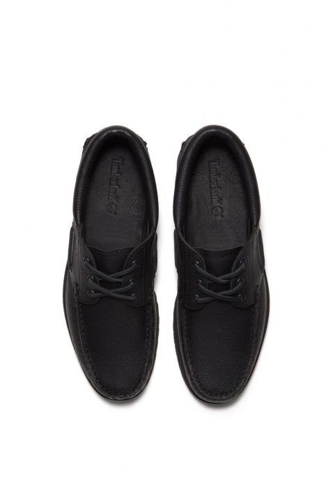 TB0A2PDQANI Timberland Authentics 3 Eye Classic Siyah Erkek Loafer 41-46 Siyah/All Over Black Full Grain