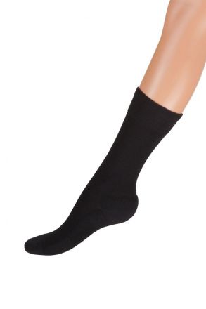 Therapeutic Dress /Hassas Ayaklar için Casual Plus Çorap Siyah / Black