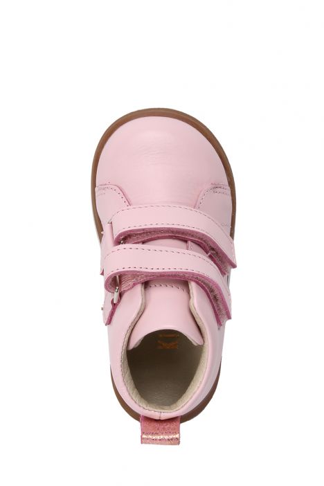 V04 Kifidis-Kids Unisex Çocuk Deri Bot 18-22 Pembe Deri