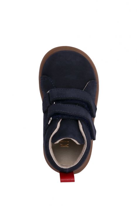 V04 Kifidis-Kids Unisex Çocuk Deri Bot 18-22 Lacivert Nubuk