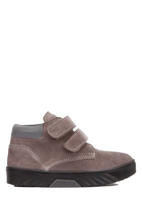 VK12 Kifidis-Kids Unisex Çocuk Nubuk Bot 21-30 Gri Süet