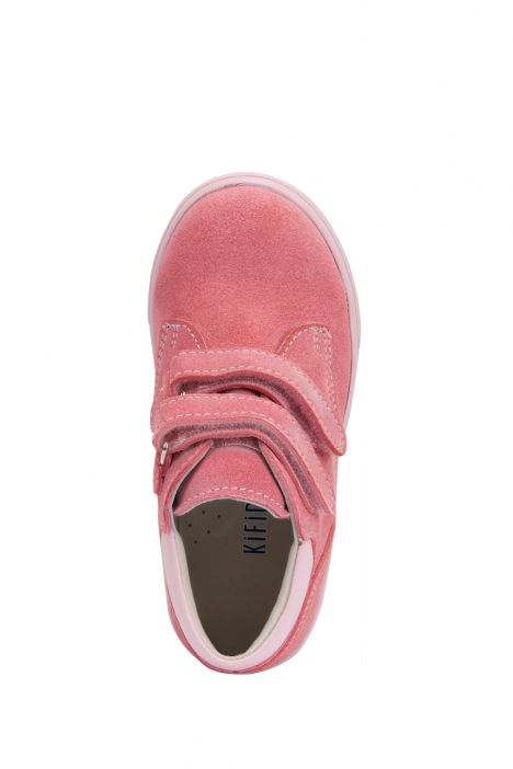 VK12 Kifidis-Kids Unisex Çocuk Nubuk Bot 21-30 Pembe Süet / Pink Suede