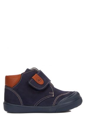 VP02 Kifidis Paplus İlk Adım Erkek Çocuk Deri Bot 20-25 Nubuk Lacivert / Nubuck Navy