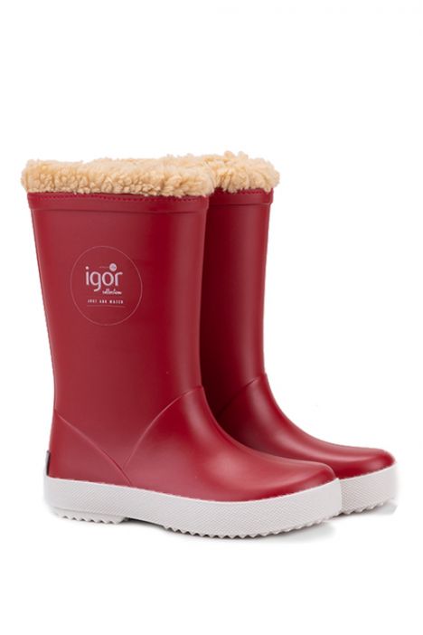 W10207 Splash Nautico Borreguito Yağmur Çizmesi 22-30 Kırmızı / Rojo