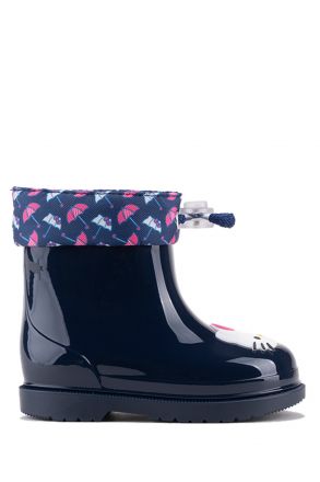 W10261 Igor Bimbi Hello Kity Unisex Çocuk Yağmur Çizmesi 23-28 Lacivert/003 Marino