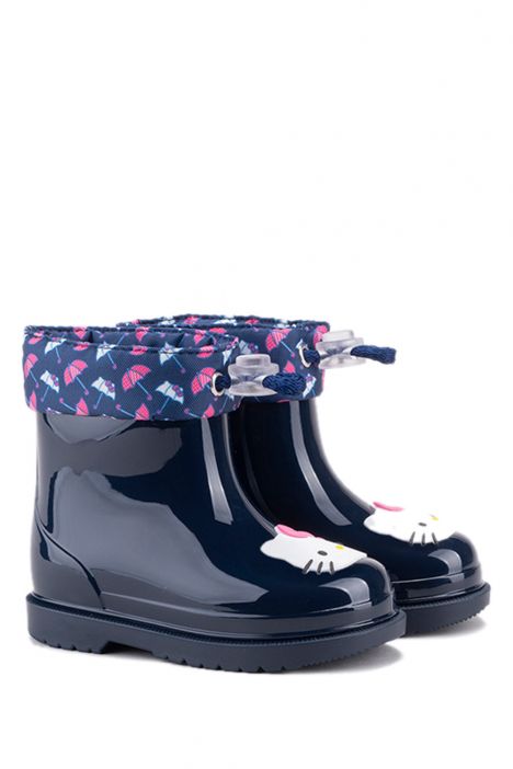 W10261 Igor Bimbi Hello Kity Unisex Çocuk Yağmur Çizmesi 23-28 Lacivert/003 Marino