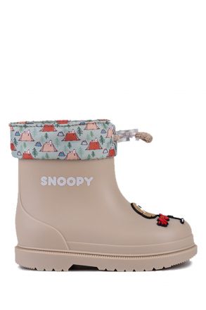 W10277 Igor Bimbi Snoopy Unisex Çocuk Yağmur Çizmesi 23-30 Bej/004 Beige