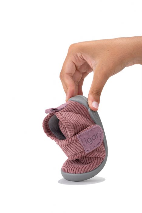 W10310 Igor Homie Pana Unisex Çocuk Panduf 20-25 Gül Kurusu-010 Rosa