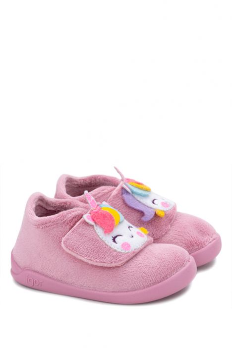 W10354 Igor Homie Unicornio Kız Çocuk Panduf 20-24 Gül Kurusu-010 Rosa
