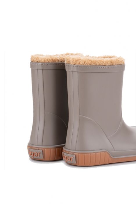W10360 Igor Pau Borreguito Unisex Çocuk Yağmur Çizmesi 24-33 Kahve-183 Taupe