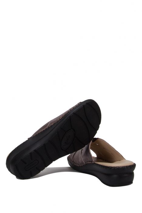 YIP105 Kifidis Handmade Kadın Deri Terlik 35-41 BRONZE