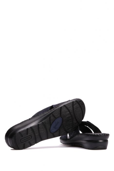 YIP108 Kifidis Handmade Kadın Deri Terlik 35-41 James Lacivert