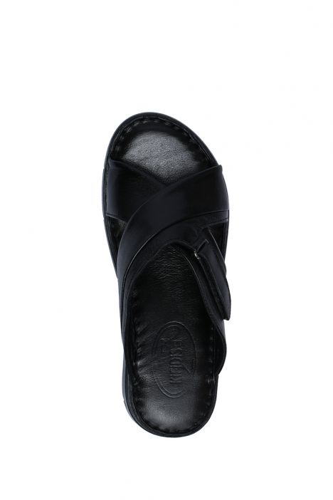 YIP780 Kifidis Handmade Kadın Deri Terlik 35-41 - BT Siyah/Black