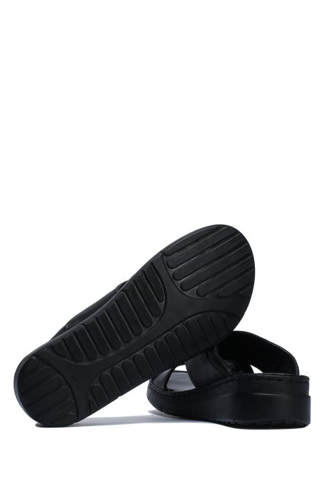 YIP780 Kifidis Handmade Kadın Deri Terlik 35-41 - BT Siyah/Black