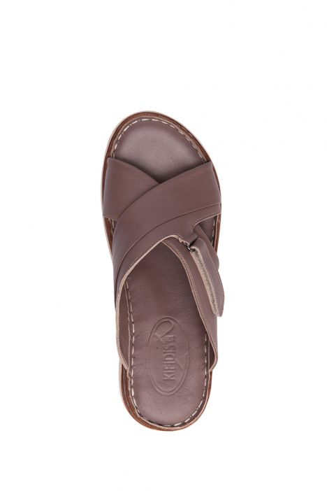 YIP780 Kifidis Handmade Kadın Deri Terlik 35-41 - BT Vizon/Sand