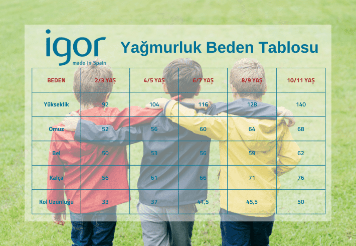 W10254 Igor Euri Unisex Çocuk Yağmurluk  